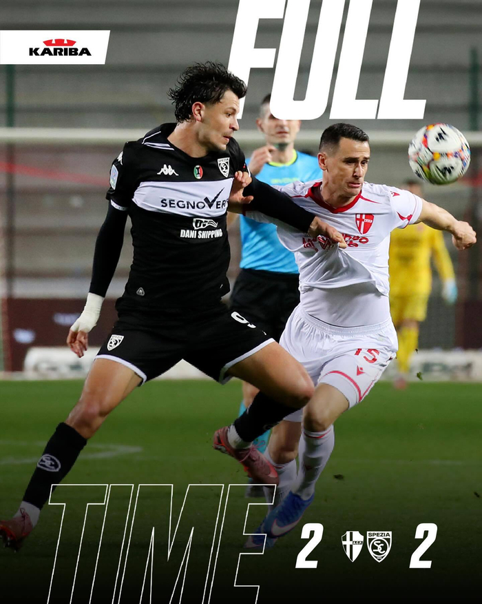 意乙斯佩齐亚客场2：2战平帕多瓦，科莫托首发打满全场|多纳多尼|帕多瓦队|AC米兰|米兰|教练_新浪体育_新浪新闻